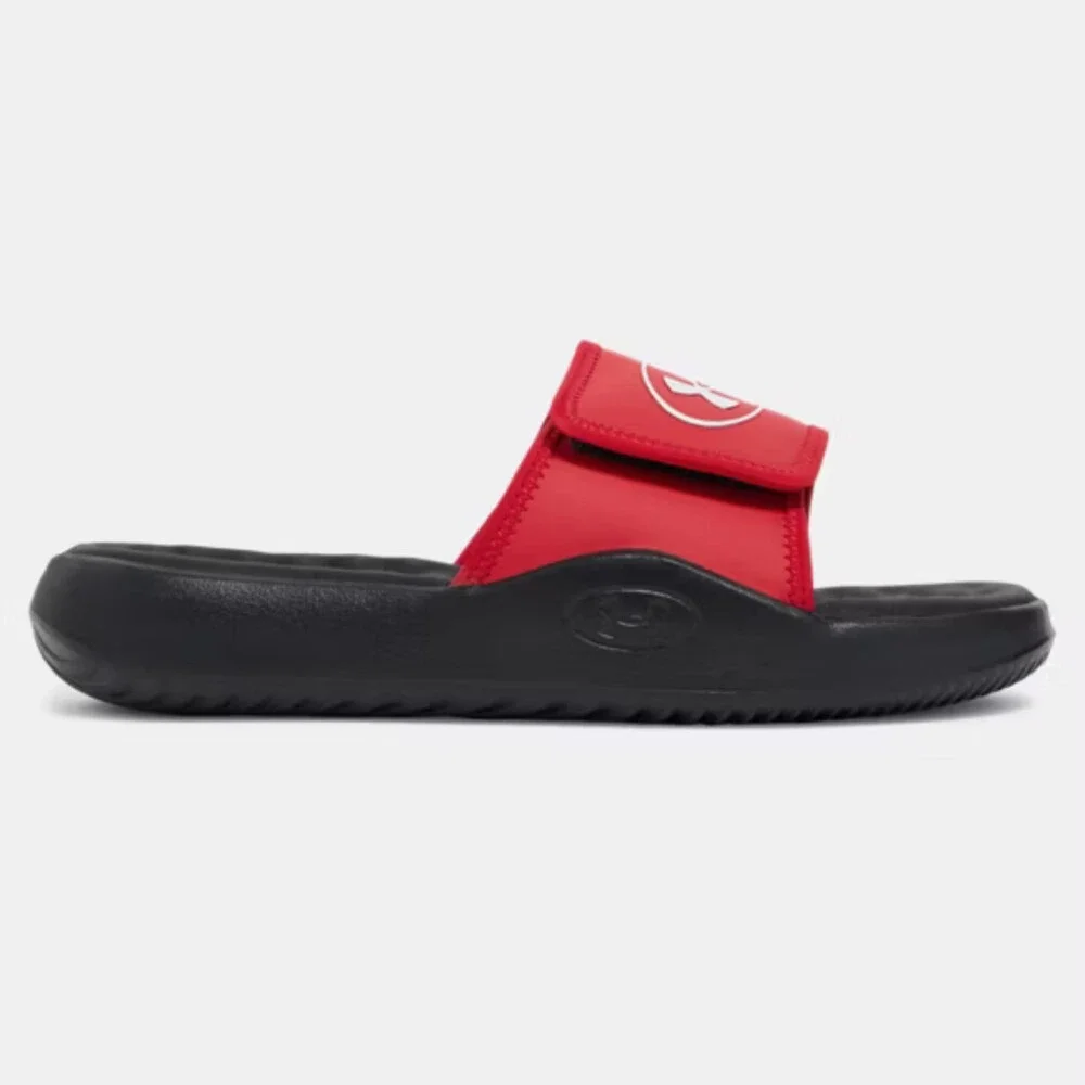 Under Armour Ignite Pro 8 6000337-600 Sandals Men's 10 Red Slip-On Slide JAX1994